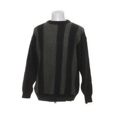 Breidhof, Strickpullover, Größe: 50, Grün, Acryl/Wolle, Streifen, Herren #8Di