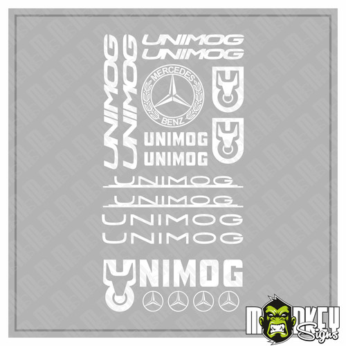 Unimog aufkleber set 18tlg - unimog,