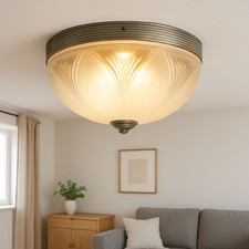 Edle Deckenleuchte Glas