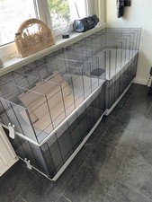 PETGARD 2x Zweistöckiger Käfig für Hamster und andere Nager