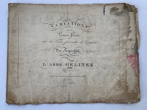 Noten gelinek variations - noten., gelinek.