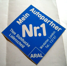 Werbe-Aufkleber Aral