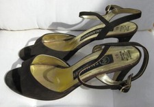 Vintage High Heels Sandalen - Leder - Salamander  70er/ 80er Jahre - Gr. 39 / 40