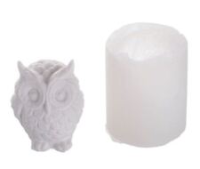 Silikon Gießform für Gips, Gieß Form " Eule " 4,5 x 4,5 x 5,5 cm