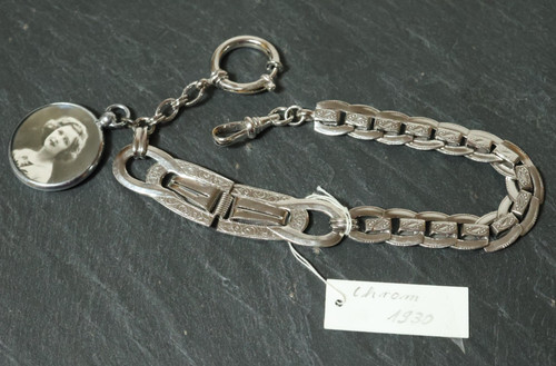 Alte silberne taschenuhrkette - alte,