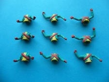 9 Mexikaneroberteile / Timpo Mexikaner Oberteile Mexican - Ausf: grün gelb braun