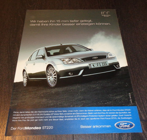 Ford mondeo st220 reklame - ford,