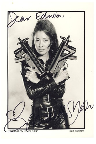 Michelle yeoh autogramm - michelle,