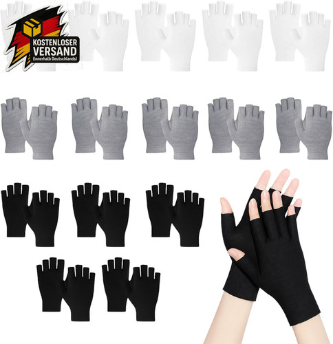 Fingerlose baumwollhandschuhe - fingerlose,