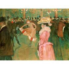 Henri De Toulouse Lautrec im Moulin Rouge Der Tanz XL Druck Leinwandbild