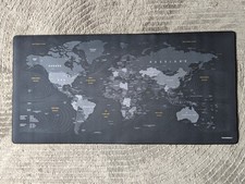 Mousepad 120 x 60 cm, Titanwolf, Weltkarte, Schreibtischunterlage