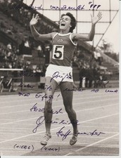 Pressefoto - Autogramm von der mehrfachen * OS und WM * Gunhild Hoffmann  DDR