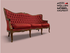 WMK I Vornehmes und sehr gut erhaltenes Chippendale Sofa mit handverziertem Holz