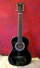 wunderschöne GITARRE elegante PARLOR Konzertgitarre TOP eingestellt ÜBERHOLT 3/4