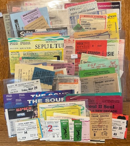 Original concert tickets - original,