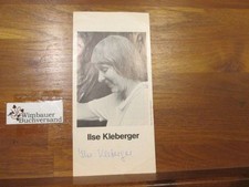 Original Autogramm Ilse Kleberger  /// Autogramm Autograph signiert signed signe
