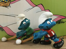 FELDHOCKEY DUO SCHLUMPF  SCHLÜMPFE  SMURFS PUFFI PITUFOS  SCHTROUMPFS