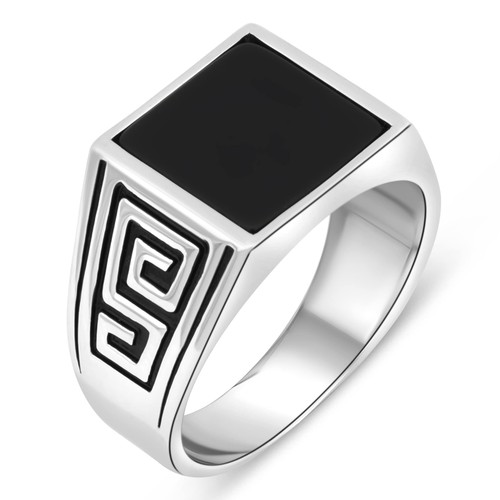 Siegelring onyx stein schwarz - onyx,