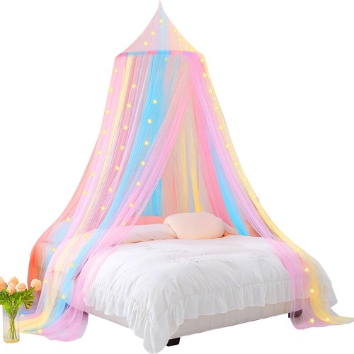 Vicloon regenbogen betthimmel - regenbogen,