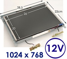 KOMPAKTER 12" 30cm 1024x768 TFT OPENFRAME MONITOR DISPLAY 12V STROMVERSORGUNG 70
