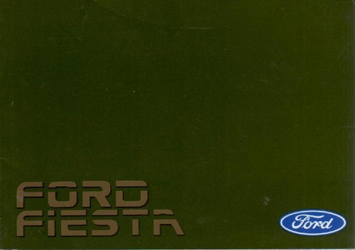Betriebsanleitung ford fiesta - betriebsanleitung,