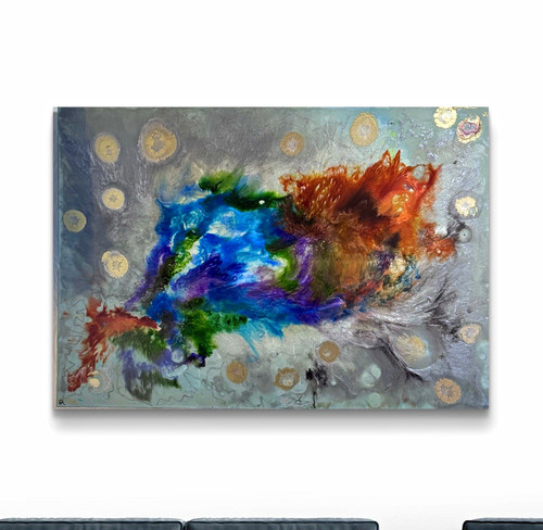 Wandbild abstrakte kunst - wandbild,