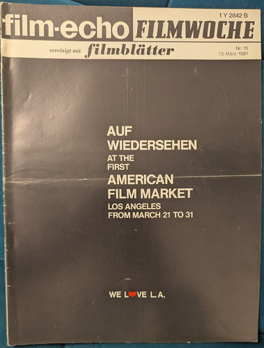 Filmecho filmwoche ausgabe - filmecho,