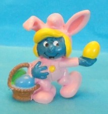 20497 OSTER Schlumpfine mit Korb Nr. 5 Schleich PORTUGAL Hasenkostüm