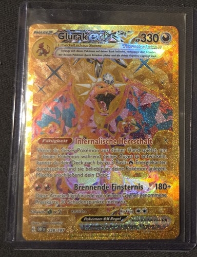 Glurak terakristall gold - ex,