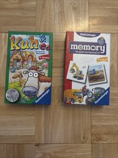 2 Ravensburger Spiele Memory / Kuh & Co. Vollständig Gut Erhalten 4-7 Jahre