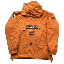 Napapijri Skidoo Orange Smock Steppjacke gefüttert Mantel L