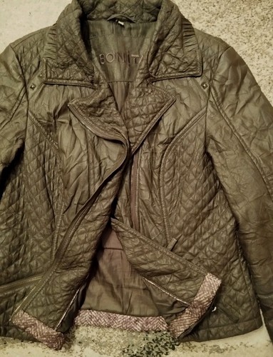 Schicke lederimitat jacke - lederimitat, von