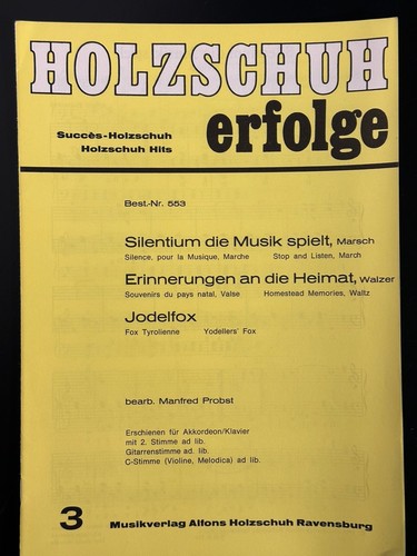Noten holzschuh erfolge - -,