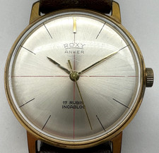 ROXY Anker 17 Jewels Incabloc - Herrenarmbanduhr - 60er/70er Jahre Vintage