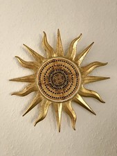 Wanddeko Weltbild Sonne Gold -