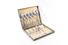 alter DDR Besteckkasten Set