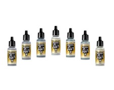 Alle Grautöne - Hochwertige Vallejo Model-Air Farben