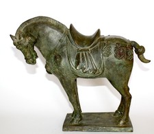 Alte Bronze Skulptur Pferde