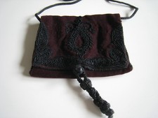 Kleine, flache Samt Tasche