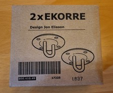 IKEA EKORRE Hänge-Deckenhaken, 2 Stück, Stahl, für drinnen und draußen 