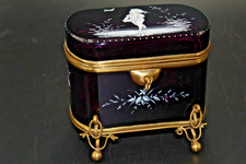 alte Deckeldose Schatulle, aus