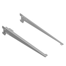 10300-00044= Winkelträger Li+Re T 330 mm weißalu RA 50 Element System Konsole