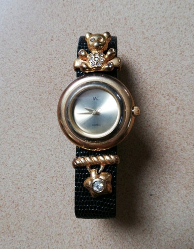 Damen uhr quartz bär gold - damen,