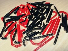 LEGO TECHNIC 100 Stück Liftarme rot und schwarz / Lochstangen Technik Konvolut