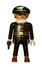 Playmobil Figur Zug Bahnhof Schaffner Vorsteher Lokführer Mütze