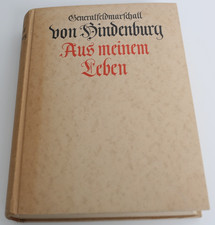 Generalfeldmarschall von Hindenburg, Aus meinem Leben, 1920