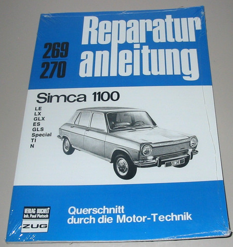 Reparaturanleitung simca 1100 - reparaturanleitung,