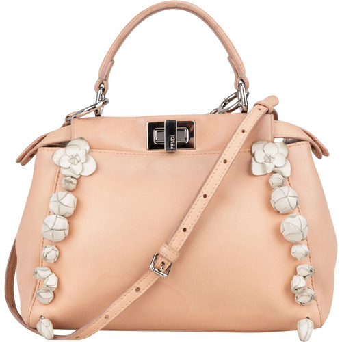 Fendi pink leather flower - fendi,