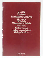 JUNGHANS Katalog 01/1984 Wanduhren Heimuhren Schmiedeeiserne Wanduhren; K85 616