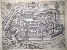Radierung, Lüneburg, Braun & Hogenberg, 1596, Städtebuch; Fauser 8083